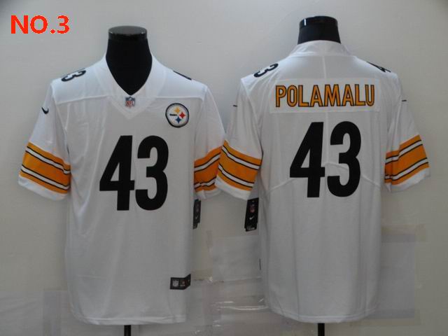 Men's Pittsburgh Steelers #43 Troy Polamalu Jersey NO.3;